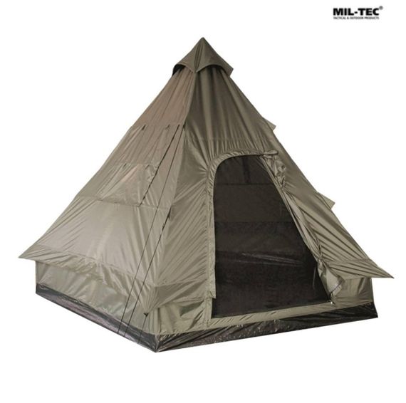 Намет 4-містний MIL-TEC «TIPI» Піраміда Olive | Зображення 3
