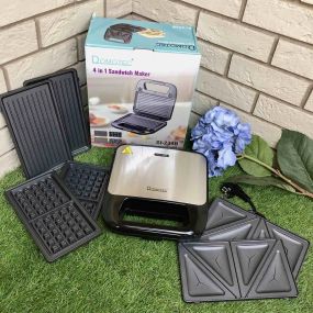 Вафельница-сендвичница 4в1 Domotec SI-234B 1200w