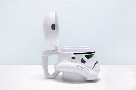 Чашка Кружка Бокал Пластиковая Star Wars 3D Plastic Штурмовик (Белая) | Зображення 1