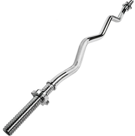 Гриф для штанги Toorx W-подібний 120 см 25 мм з гвинтовими замками (BCV-120)