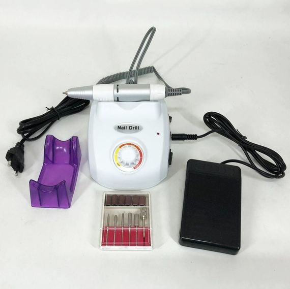 Фрезер для маникюра и педикюра Drill Pro Nail Drill, 30000 об/мин, фрезер для ногтей. LE-522 Цвет: белый | Зображення 5