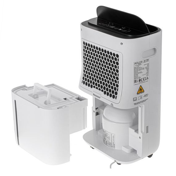 Осушувач повітря Adler AD 7863 з очищувачем 2-в-1, 25 л/добу, HEPA H13, 6,5 л | Зображення 6