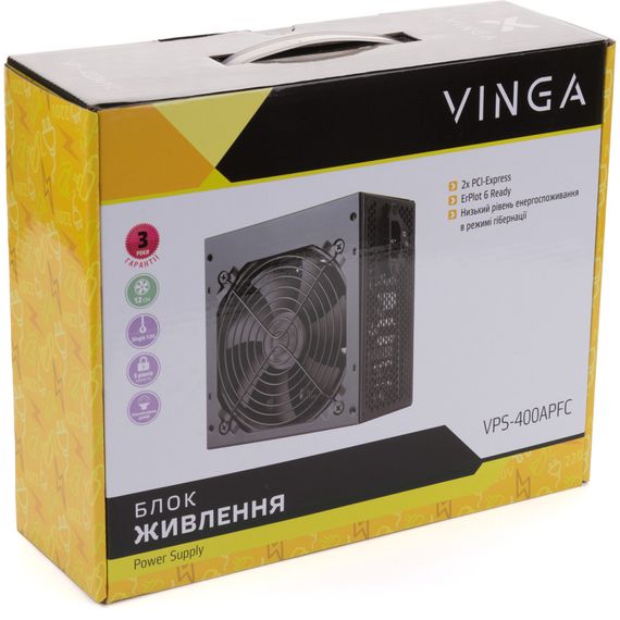 Блок живлення Vinga 400W (VPS-400APFC) | Зображення 9