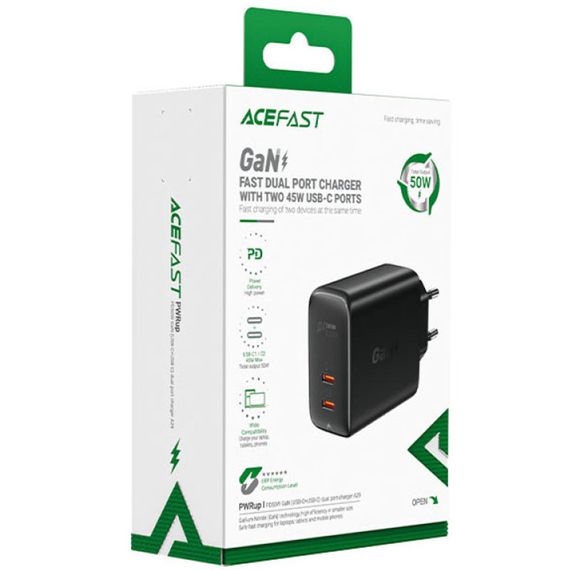МЗП Acefast A29 PD50W GaN (2USB-C) Black | Зображення 3