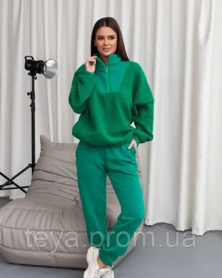 Спортивний костюм для жінок колір зелений розміри S, M, L, XL FI_009405