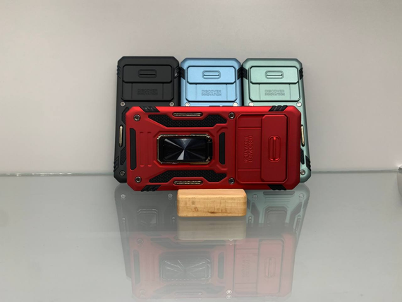 Google Pixel 8 червоний протиударний Чохол накладка Ring Magnet Camera slide з кільцем