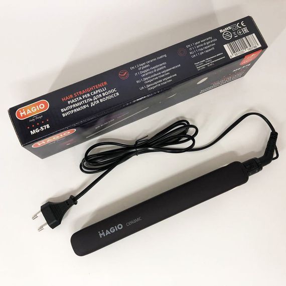 Выпрямитель для любого типа волос MAGIO МG-578, Утюжок для волос с индикатором нагрева FL-36 | Зображення 8