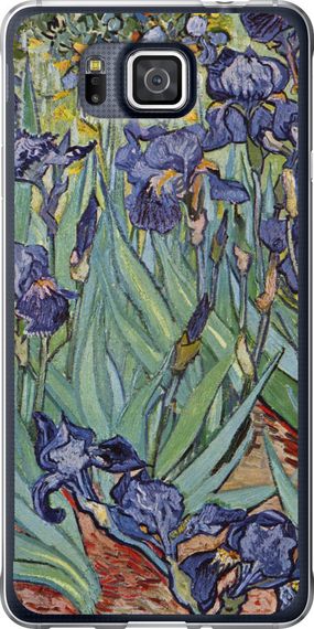 Чехол на Samsung Galaxy Alpha G850F Винсент Ван Гог. Ирисы "161u-65-17620"