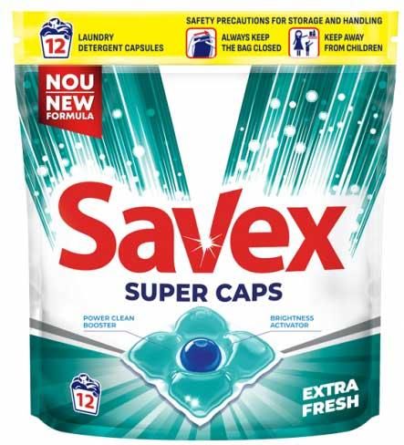Капсули для прання Savex Super Caps Extra Fresh 15 шт (3800024046858)