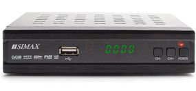 Ресивер (тюнер) IPTV DVB-T2 SIMAX Metal Blue/Silver KL1801