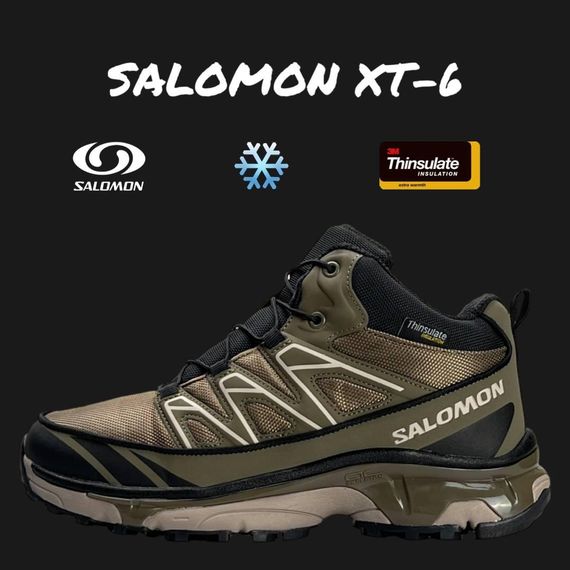 Мужские зимние кроссовки  Salomon XT-6 Brown Fur, Вьетнам 43 27,5 | Зображення 1