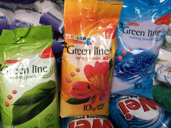 Пральний порошок🌿 Green Line порошок 10 кг 🧺 Gentle | Color | Strong 💧 Фосфат-Free ✅ Супер економія