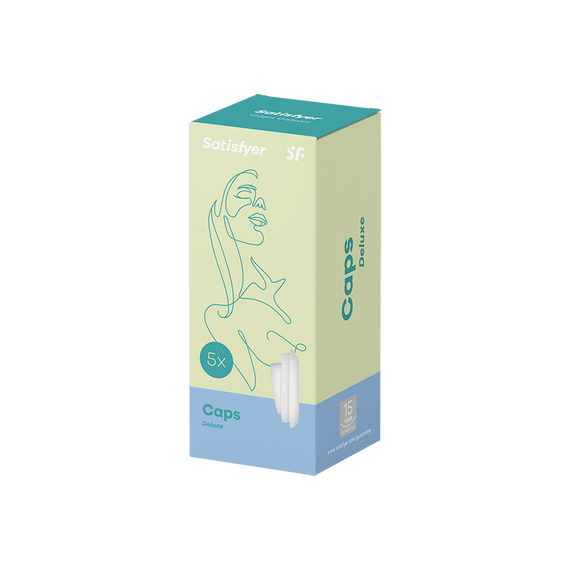 T360911 змінна насадка на вакуумний стимулятор Satisfyer Deluxe Climax Tips, Білий | Зображення 4