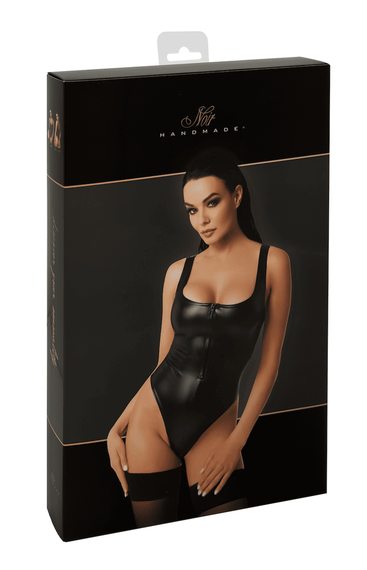 Боди Noir Handmade F333 Powerwetlook body Черное S | Зображення 6