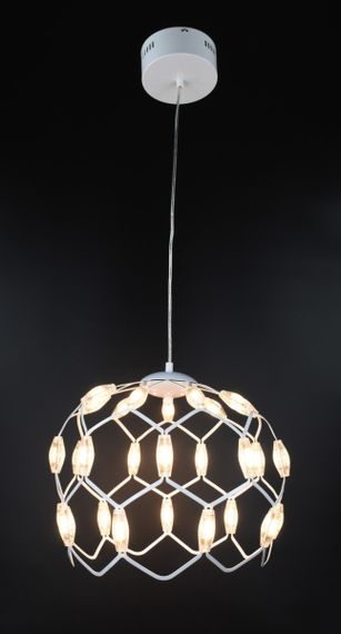 Люстра світлодіодна підвісна LED світильник для квартири на стелю лед 26315 Білий 42-200х40х40 см. | Зображення 2