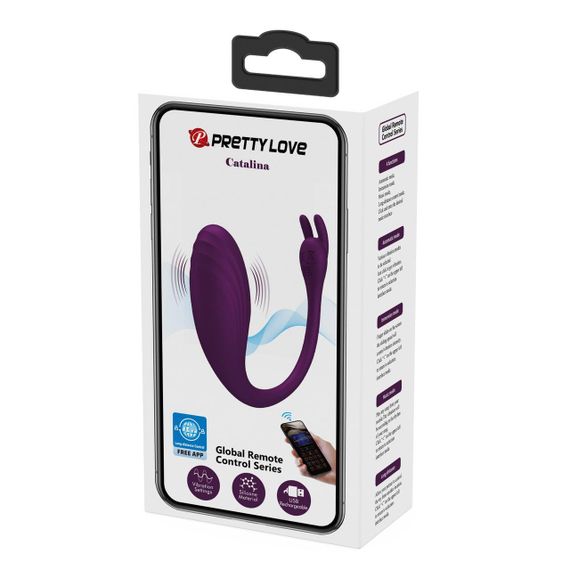 Вибратор PRETTY LOVE Catalina, 12 vibration functions Mobile APP Long-distance Control Sex Aura | Зображення 1