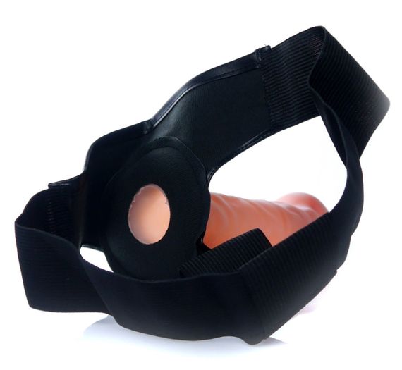 Страпон Vibrating Hollow Strap-on Cyber Skin Sex Aura | Зображення 6