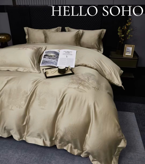Комплект постільної білизни Soho Євро Boutique 200х230 см Tree Beige