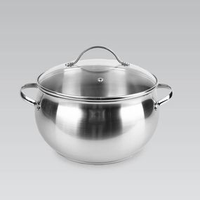 Каструля Maestro MR-3516-20, 4 л, 20 см, з нержавіючої сталі з кришкою, для всіх типів плит
