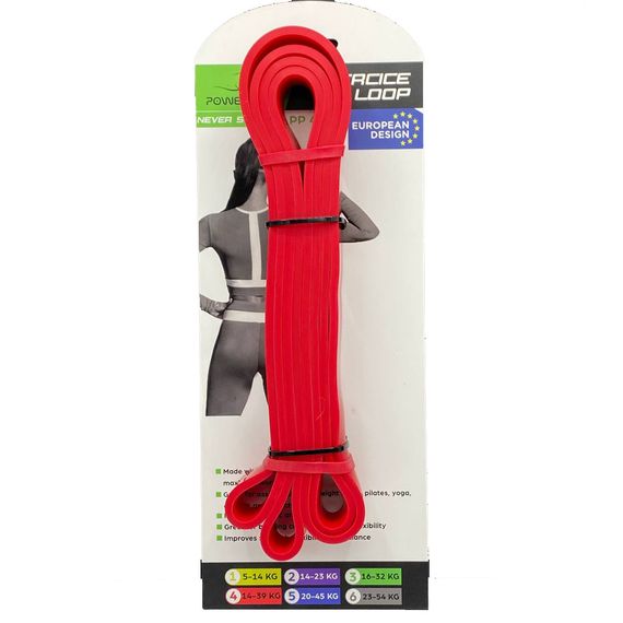 Резина для тренувань PowerPlay 4115 Level 4 (14-39 кг) Червона | Зображення 3