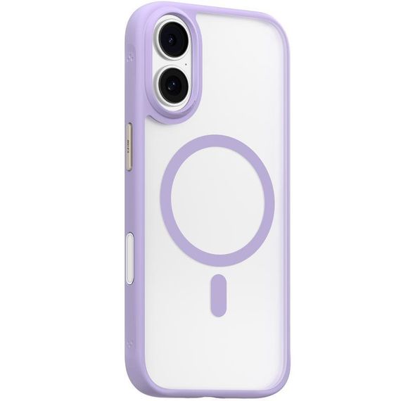 TPU+PC чохол Blueo Skin Friendly Frosted with MagSafe для Apple iPhone 17 (6.3") Бузковий