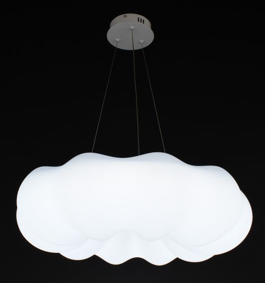 Люстра світлодіодна підвісна LED світильник для квартири на стелю лед 27242 Білий 40-140х65х65 см. | Зображення 4