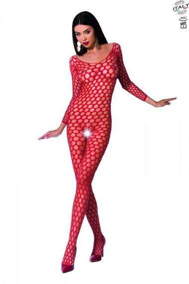 Бодістокінг з крупною сіткою Passion BS077 red sexstyle | Зображення 1