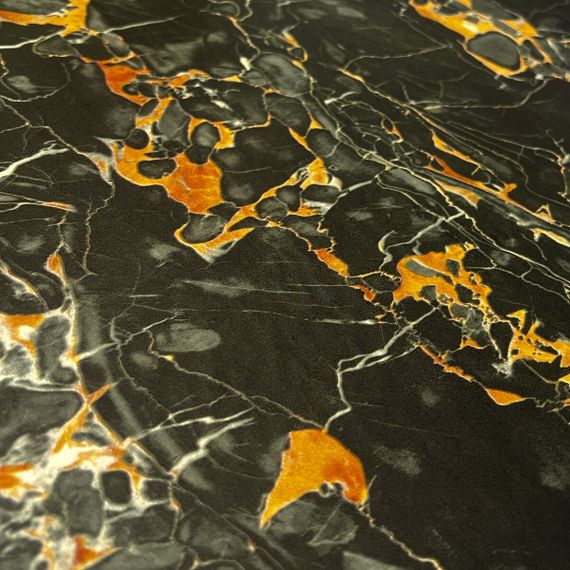 Самоклеюча плівка 0,45х10м х 0,07мм Чорний мармур з жовтим SW-00001282 | Зображення 1
