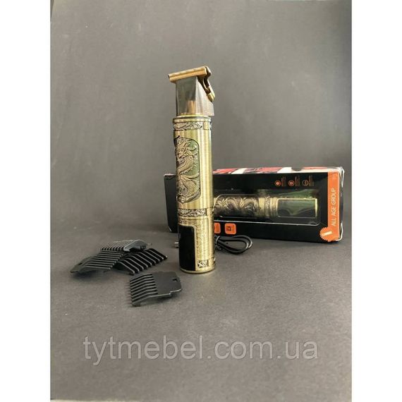 Машинка для стрижки волос головы усов и бороды USB триммер Vintage с LED дисплеем | Зображення 4