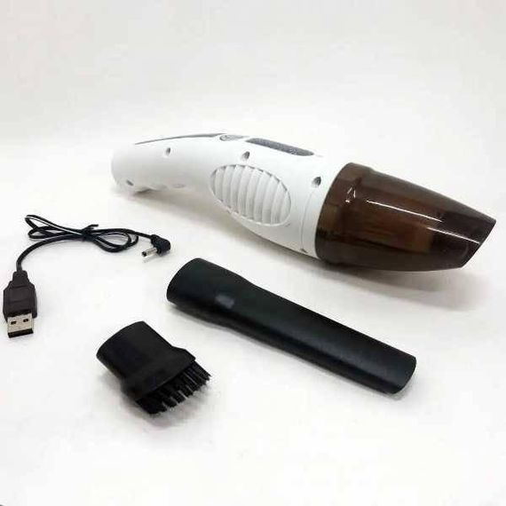 Пылесос автомобильный беспроводной Vacuum Cleaner 1200mah Белый
