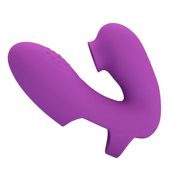 Вибратор на палец со стимуляцией клитора PRETTY LOVE Super Finger ATHENA 7 режимов, фиолетовый sexstyle | Зображення 3