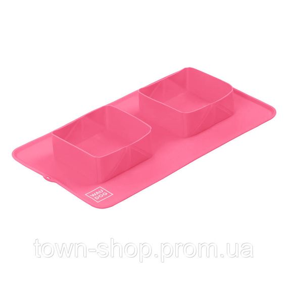 Миска складная WAUDOG Silicone, 385х230х50 мм розовый | Зображення 2