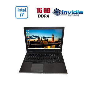 Мобільна робоча станція  Dell Precision 7540 / 15.6" (1920x1080) IPS / Intel Core i7-9750H (6 (12) ядер по 2.6 - 4.5 GHz) / 16 GB DDR4 / 512 GB SSD / nVidia Quadro T2000, 4 GB GDDR6, 128-bit / WebCam б/в