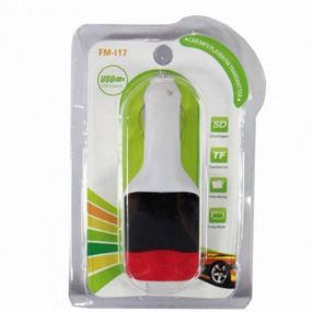 Трансмітер FM модулятор CM I17 SD/Usb білий