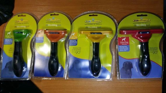 Фурмінатор для довгошерстих собак та кішок з кнопкою Furminator Short Hair Large 10 см | Зображення 5