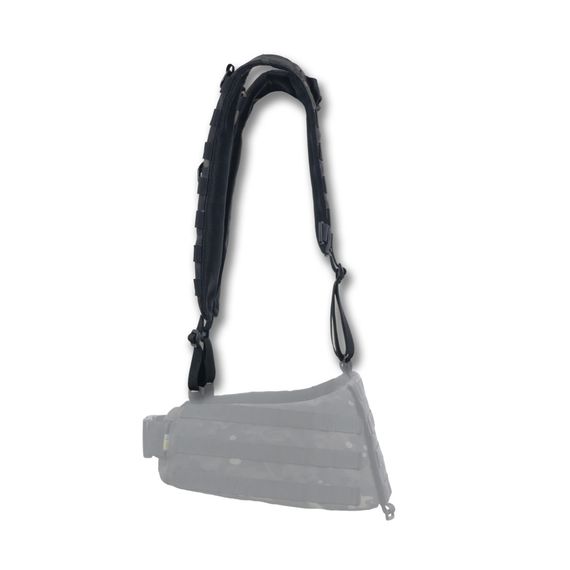 Ремені плечові (лямки) м'які для тактичних поясів РПС чорний мультикам | Зображення 1