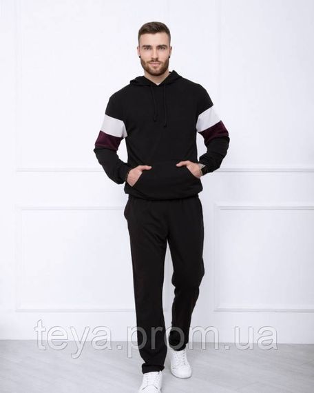 Спортивний костюм колір чорний розміри XL, S, M, L, XXL, 3XL FI_004551