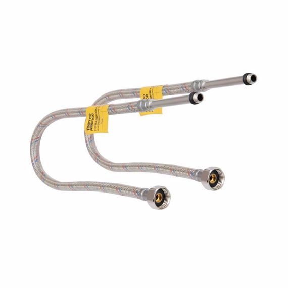 Thermo Alliance Forte Шланг для води, неіржавке обплетення в силіконі М10х50 см довгий (пара) SF380W50L