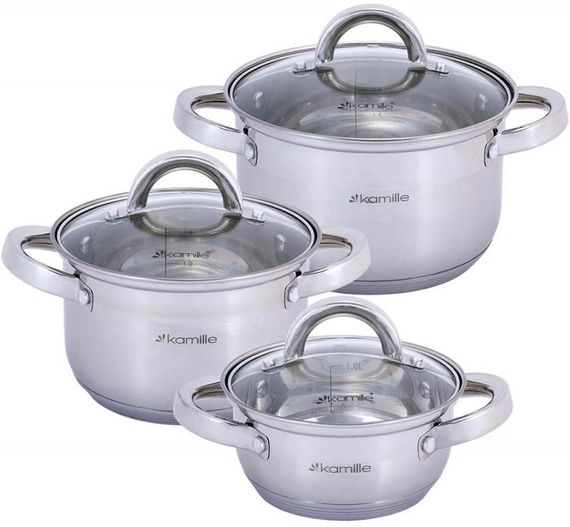 Каструлі Cookware Set 3штуки