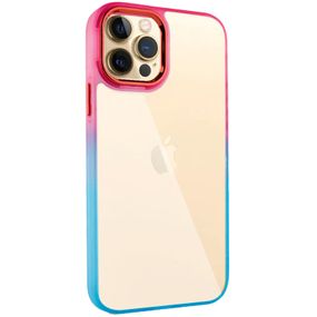 Чохол TPU+PC Fresh sip series для Apple iPhone 12 Pro / 12 (6.1") Бірюзовий / Рожевий