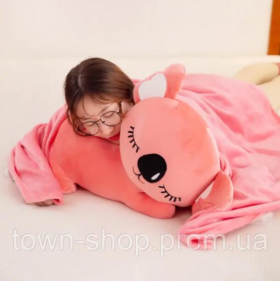 Детская мягкая игрушка "Коала" L1129(Pink) игрушка с пледом, размер 50 см | Зображення 2