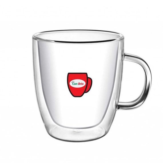 Склянки з подвійним склом Con Brio CB-8423-2, 2шт | Склянки для чаю | Прозорі чашки з RA-569 подвійним дном | Зображення 1