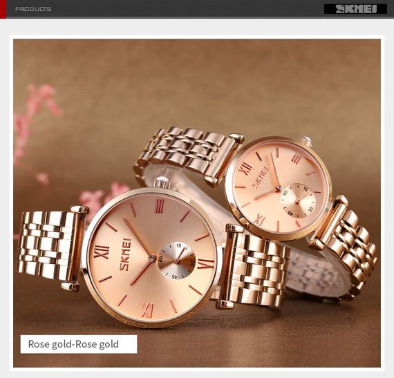 Skmei 9198RGRG-B Rose Gold-Rose Gold | Зображення 2