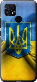 Чехол на Xiaomi Poco C40 Флаг и герб Украины 1 "375u-2701-17620"