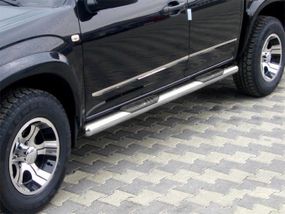 Боковые трубы (нерж) для Kia Carens 1999-2012 гг