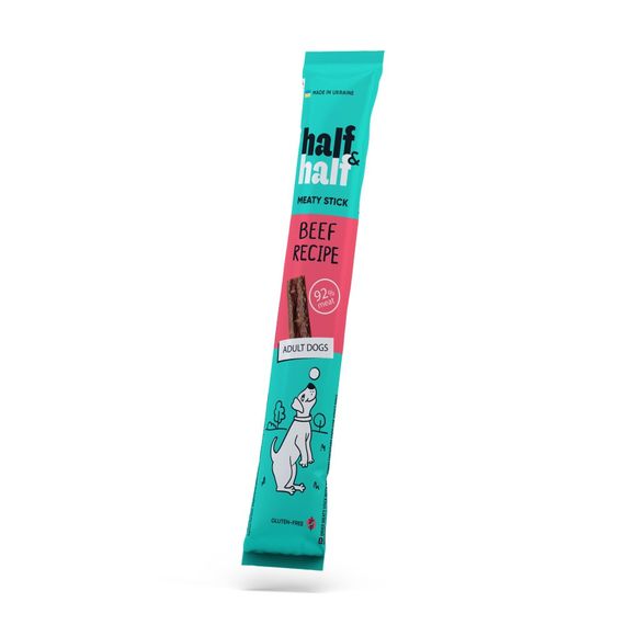 Ласощі Half&Half м’ясна паличка з яловичиною, для собак, 12 г