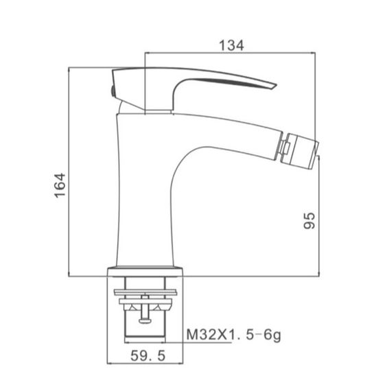 Смеситель для биде Gappo G5007-3 | Зображення 4