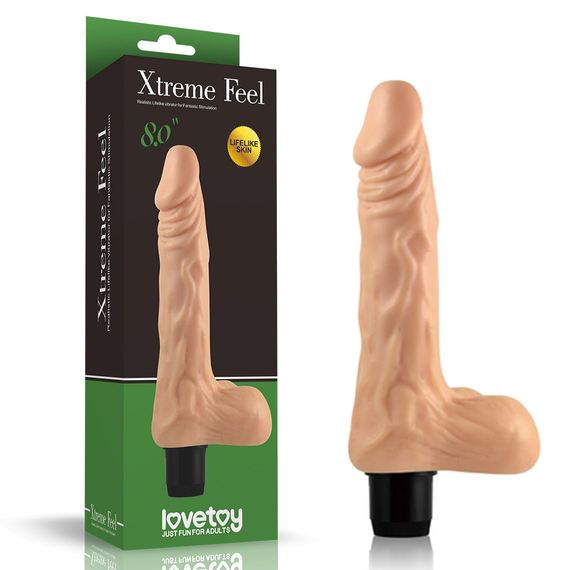Реалістичний вібратор - Xtreme Feel Vibrator Flesh 8" Sex Aura