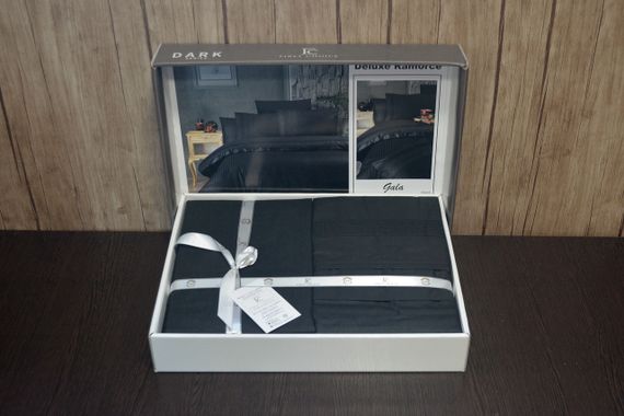 Постільна білизна First Choice Ranforce Deluxe 200 х 220 см Gala Black | Зображення 2