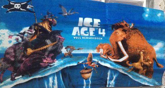 Полотенце пляжное Ice age 75х150см Махра/Велюр